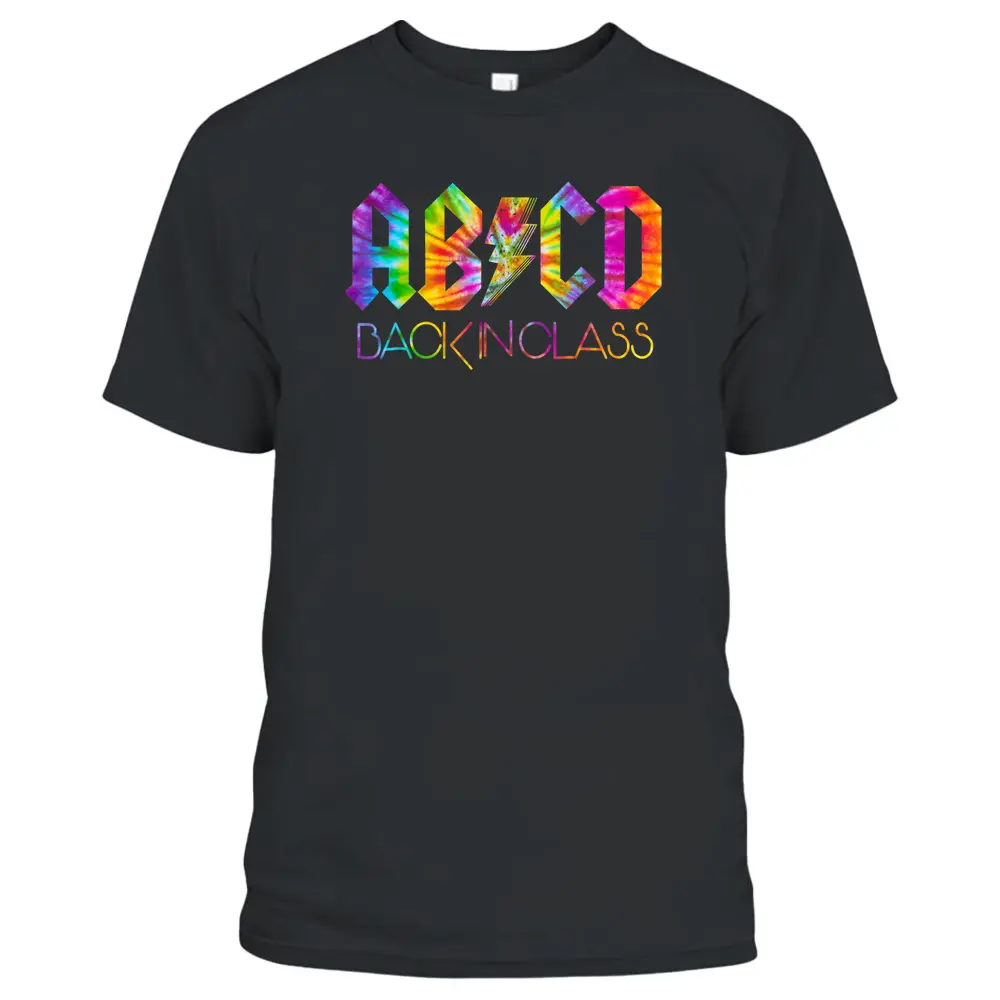 ABCD Back In Class Tie Dye Back To School T-Shirt