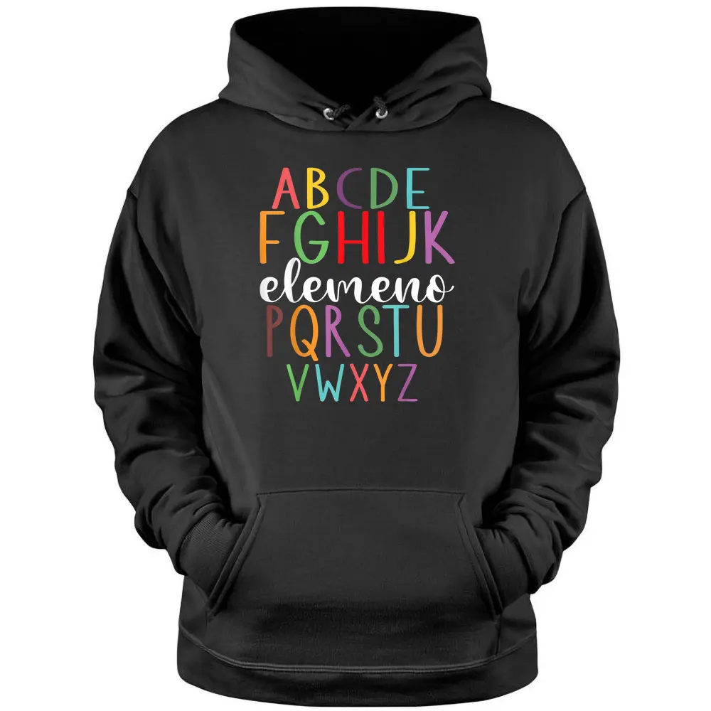 ABCD Elemeno Pre K Kindergarten Teacher Cute Back To School Pullover Hoodie