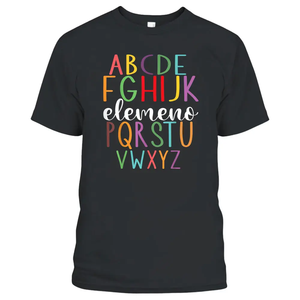 ABCD Elemeno Pre K Kindergarten Teacher Cute Back To School T-Shirt