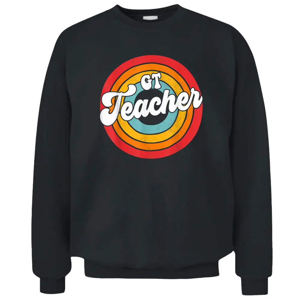 Back To School 80's Teacher Squad Retro Vintage GT Teacher Pullover Sweatshirt