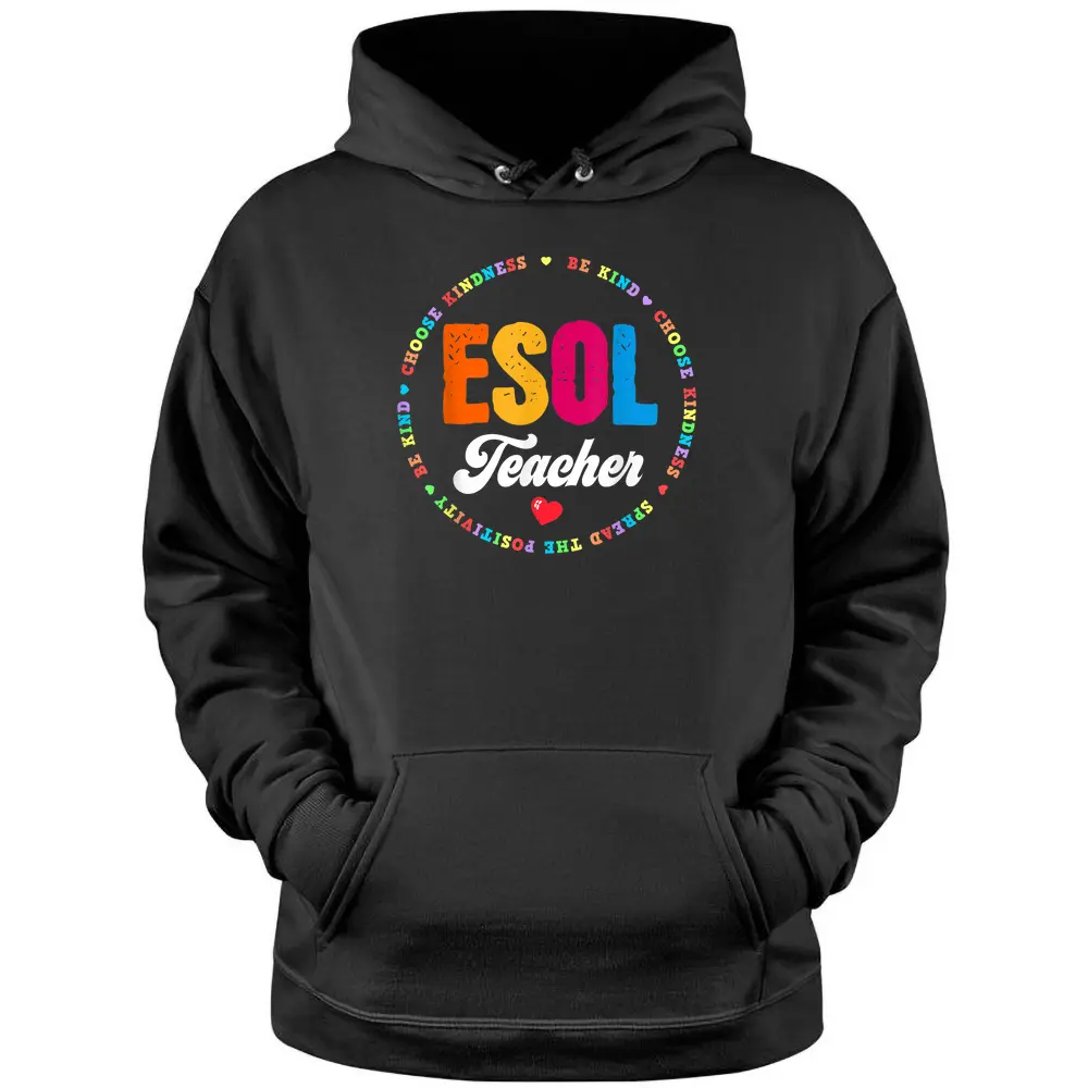 Back To School Teachers Students - Cute ESOL Squad Teacher Pullover Hoodie