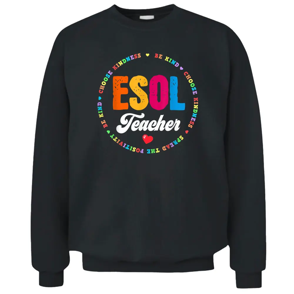 Back To School Teachers Students - Cute ESOL Squad Teacher Pullover Sweatshirt