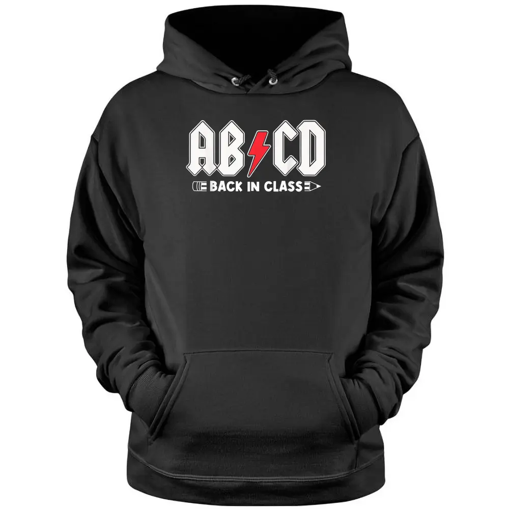 Boys Girls Teachers ABCD Rock Graphic Back To School Pullover Hoodie