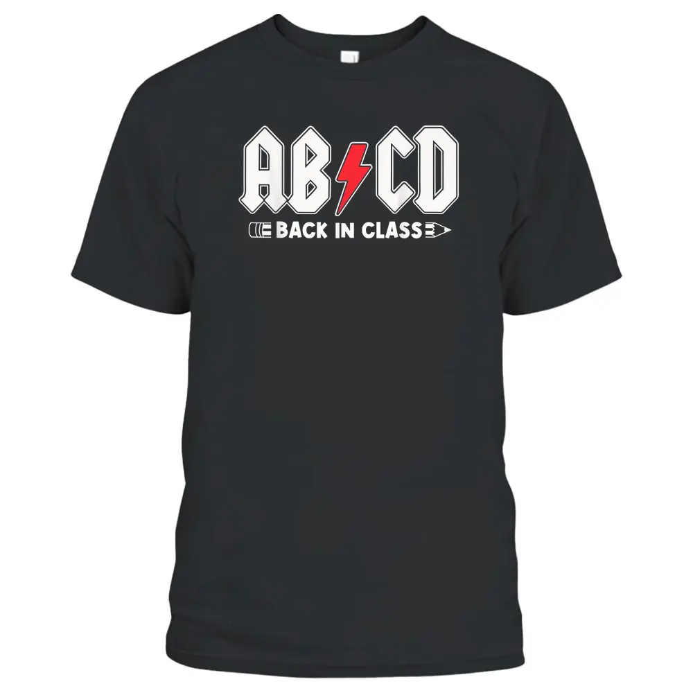 Boys Girls Teachers ABCD Rock Graphic Back To School T-Shirt