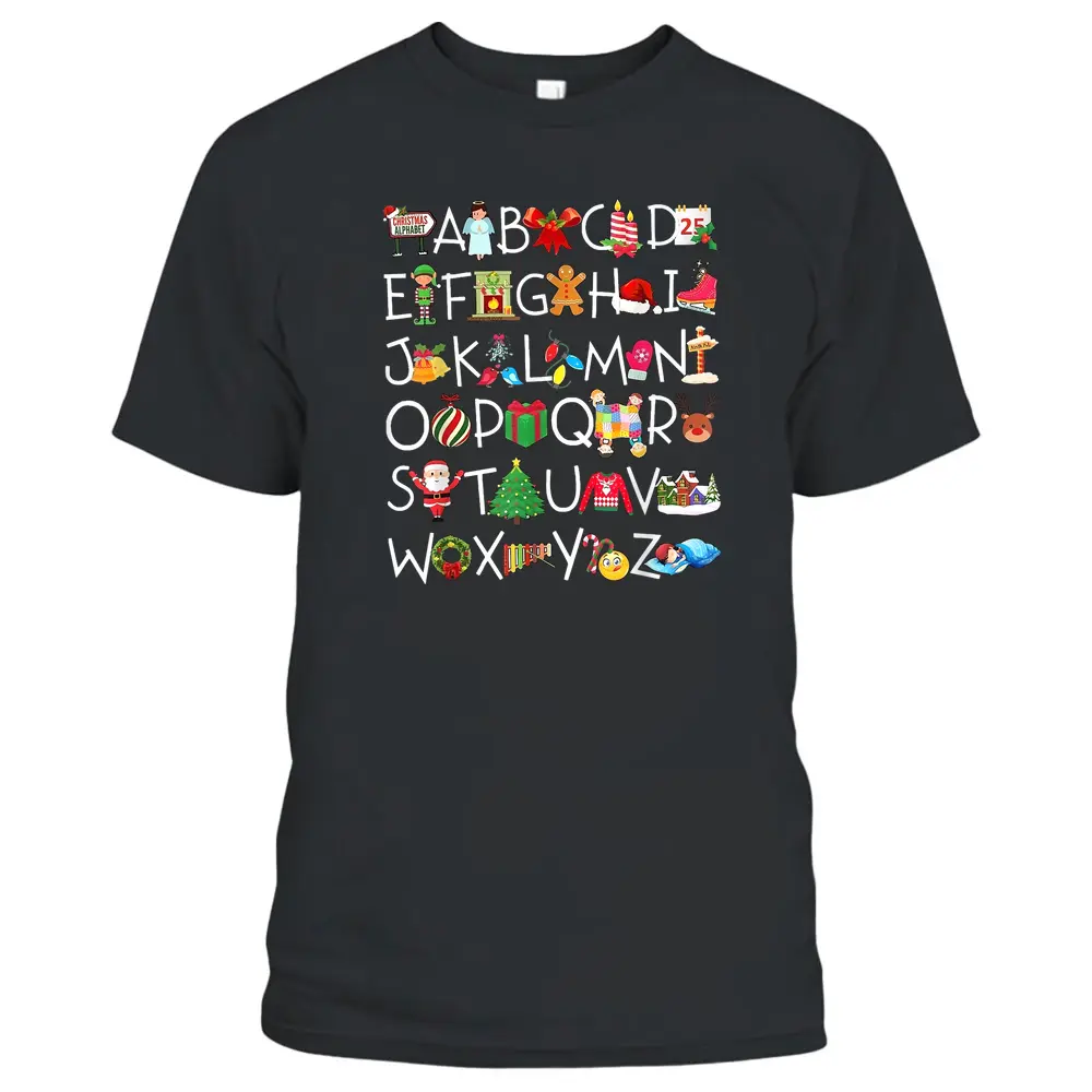 Christmas Alphabet A.B.C Teacher Costume T-Shirt