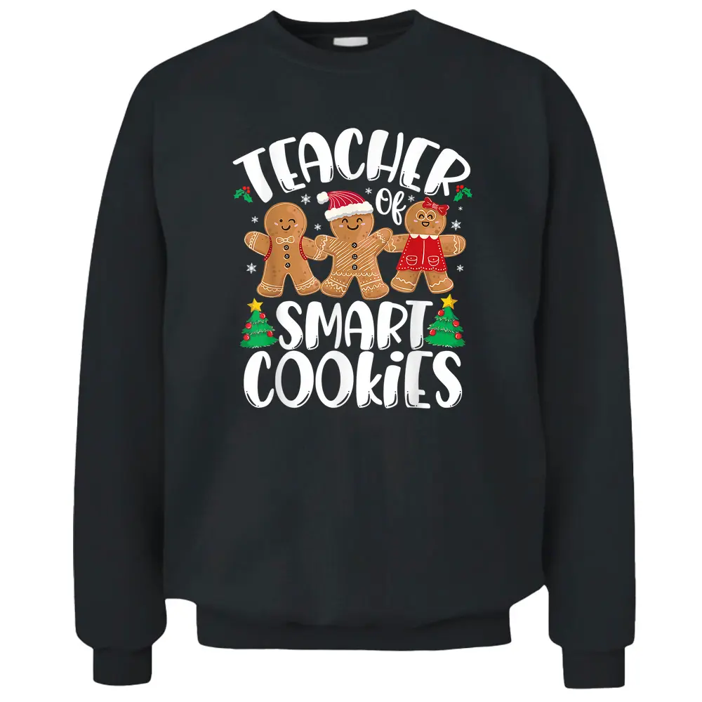 Christmas Teacher Cute Gingerbread Cookies Pullover Sweatshirt