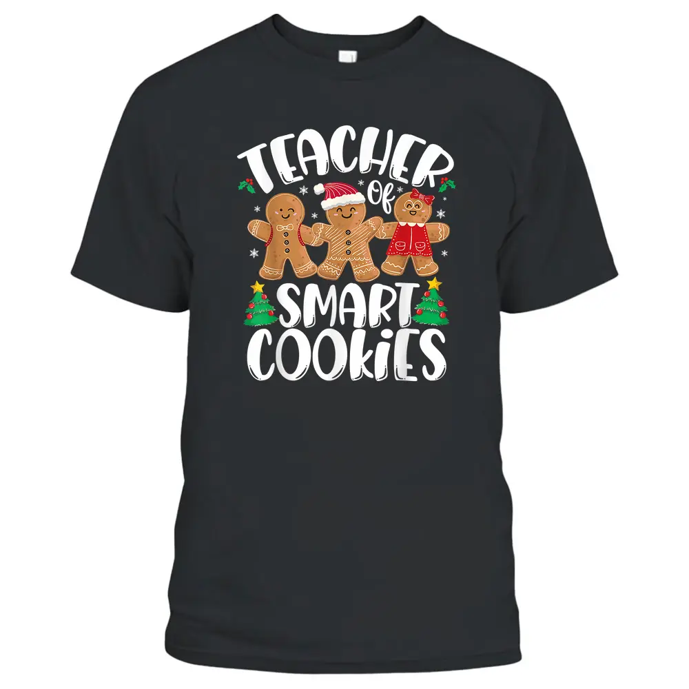 Christmas Teacher Cute Gingerbread Cookies T-Shirt