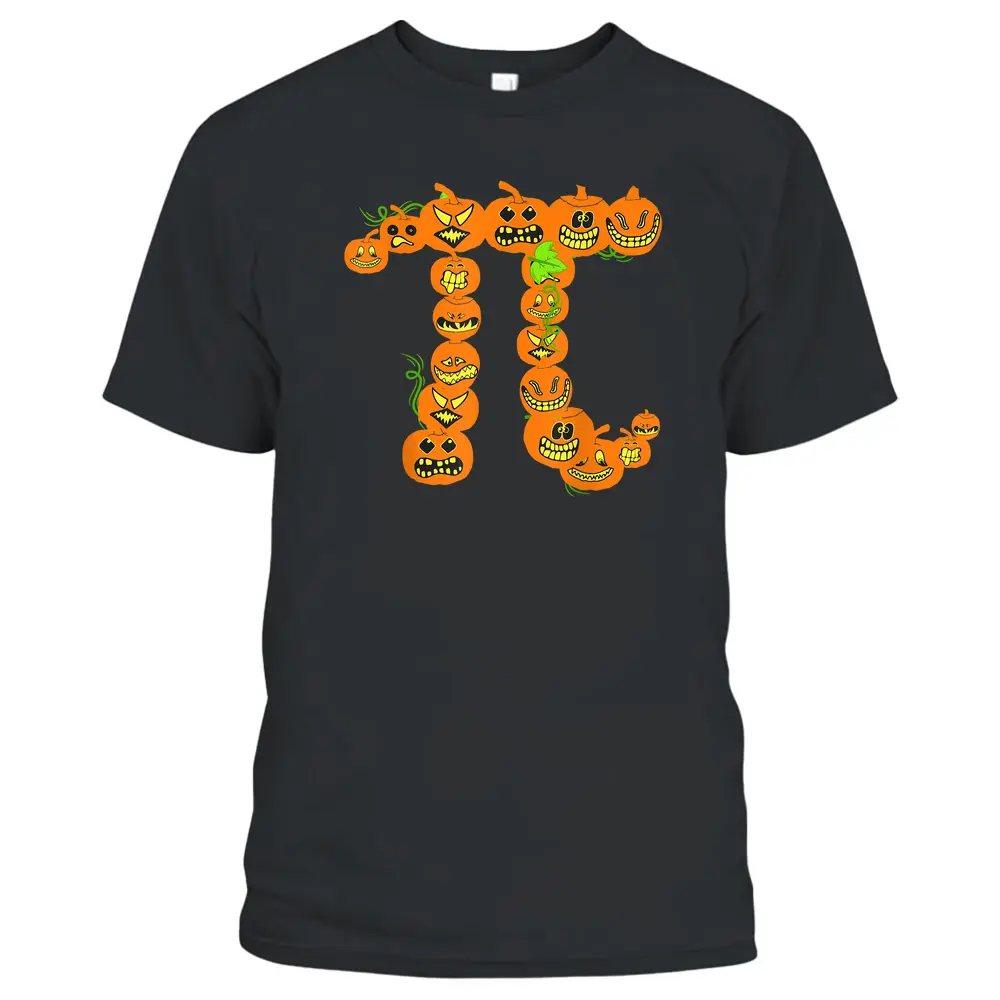 Cool Halloween Costumes Pumpkin Pi Math Lover Gifts Teacher T-Shirt