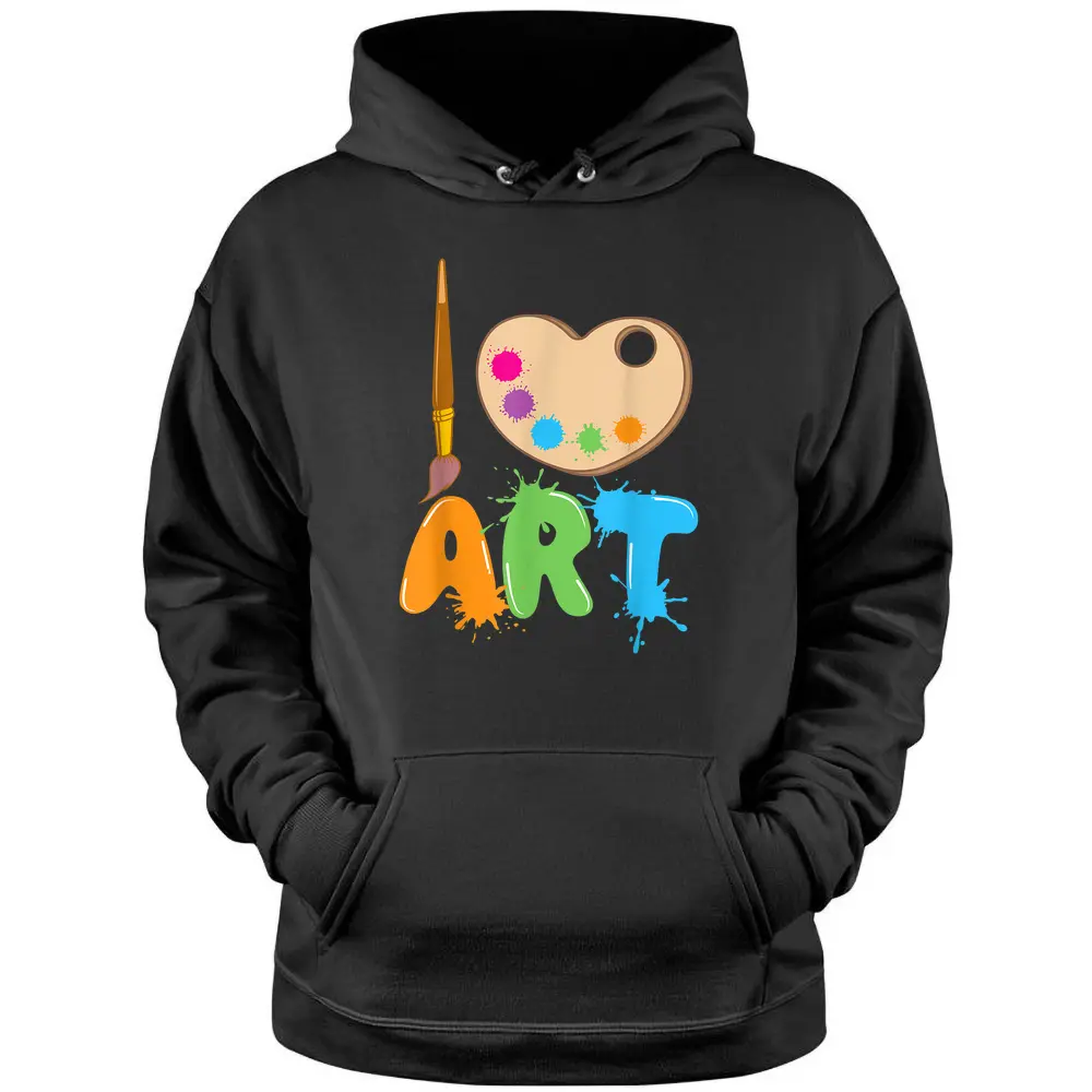 Cool Painting Art Draw Pencil Drawing Teacher Pullover Hoodie