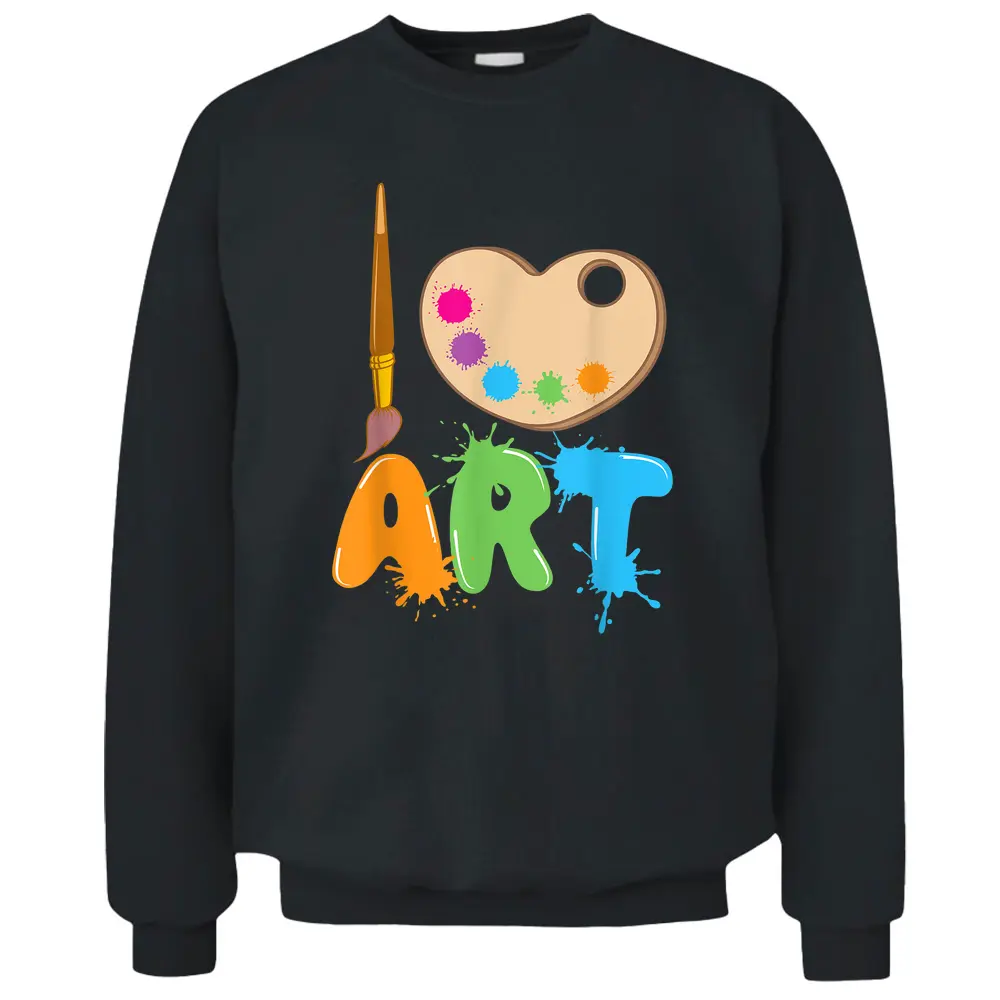 Cool Painting Art Draw Pencil Drawing Teacher Pullover Sweatshirt