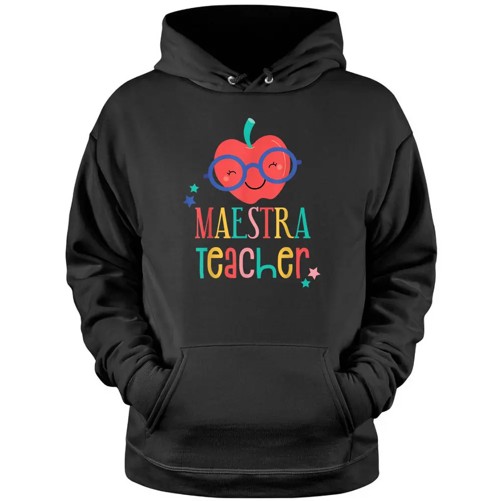 Cute Maestra Teacher Pullover Hoodie