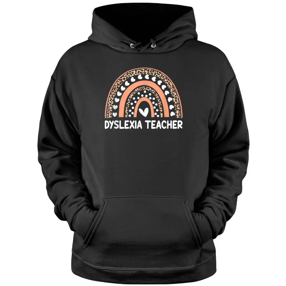 Dyslexia Teacher Awareness Therapist Back To School Pullover Hoodie