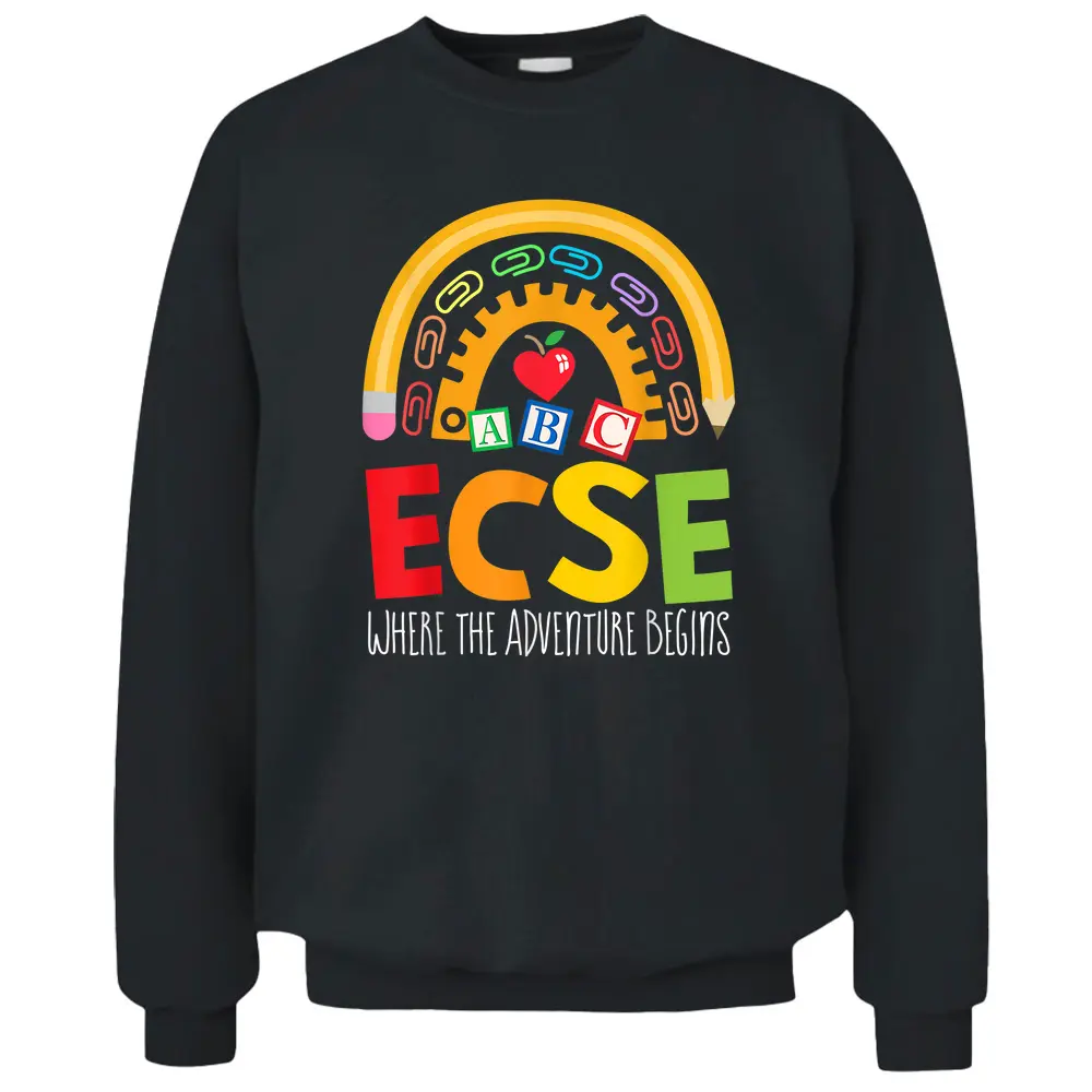 Early Childhood Special Education SPED ECSE Crew Squad Pullover Sweatshirt