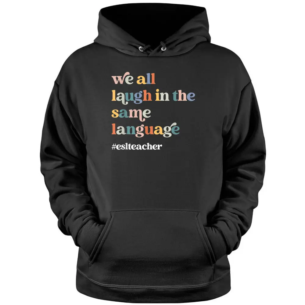 ESL Teacher ESOL Student Cute Retro Back To School First Day Pullover Hoodie