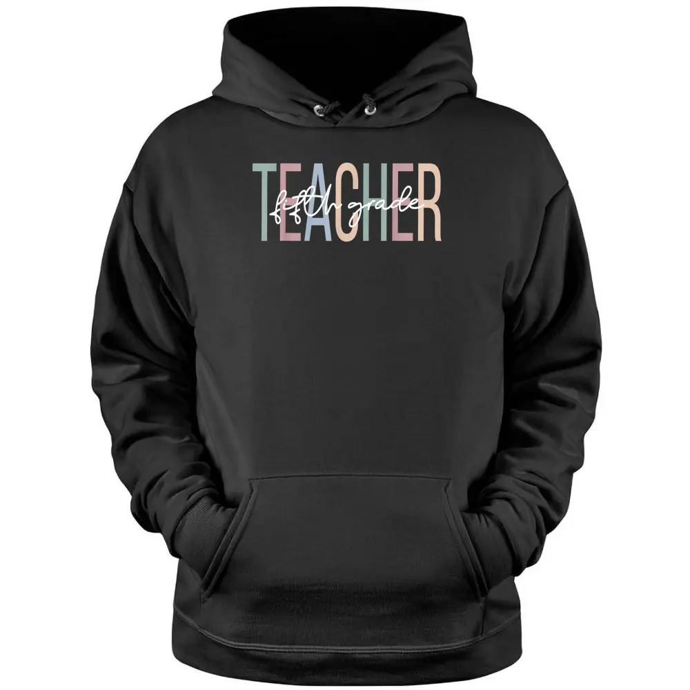 Fifth Grade Teacher Boho 5th Grade Teacher Pullover Hoodie