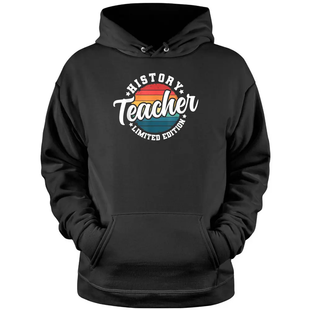 Funny Title Profession Vintage History Teacher Pullover Hoodie