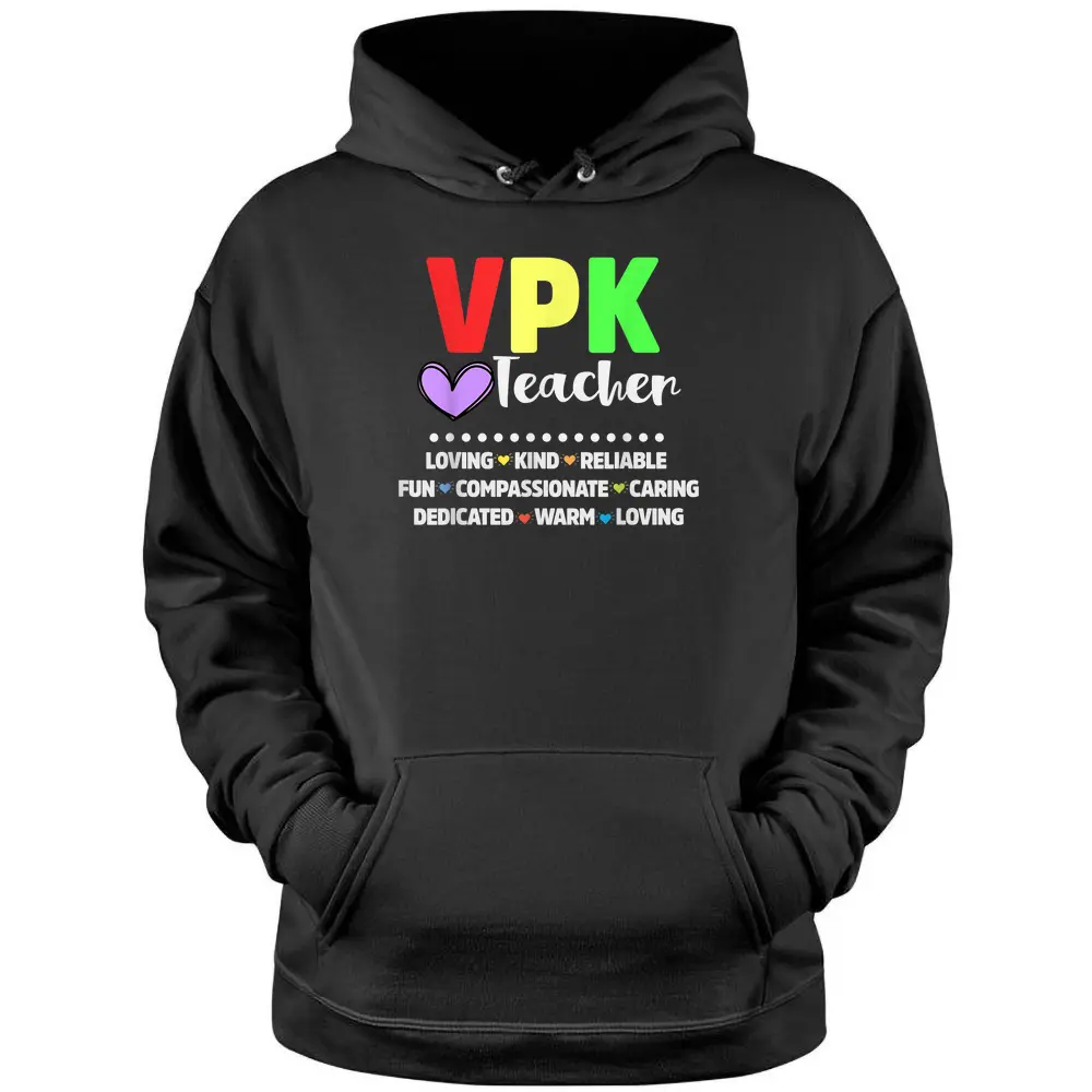 Funny VPK Teacher Voluntary Prekindergarten Back To School Pullover Hoodie