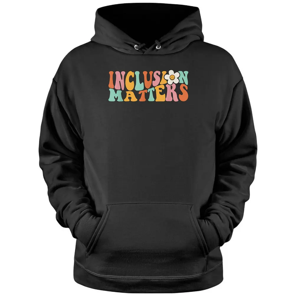 Gnoovy Vintage Inclusion Matters Special Education Teacher Pullover Hoodie