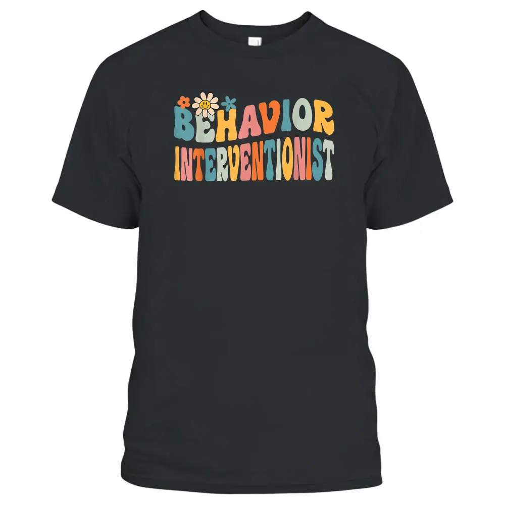 Groovy Behavior Interventionist Back To School T-Shirt