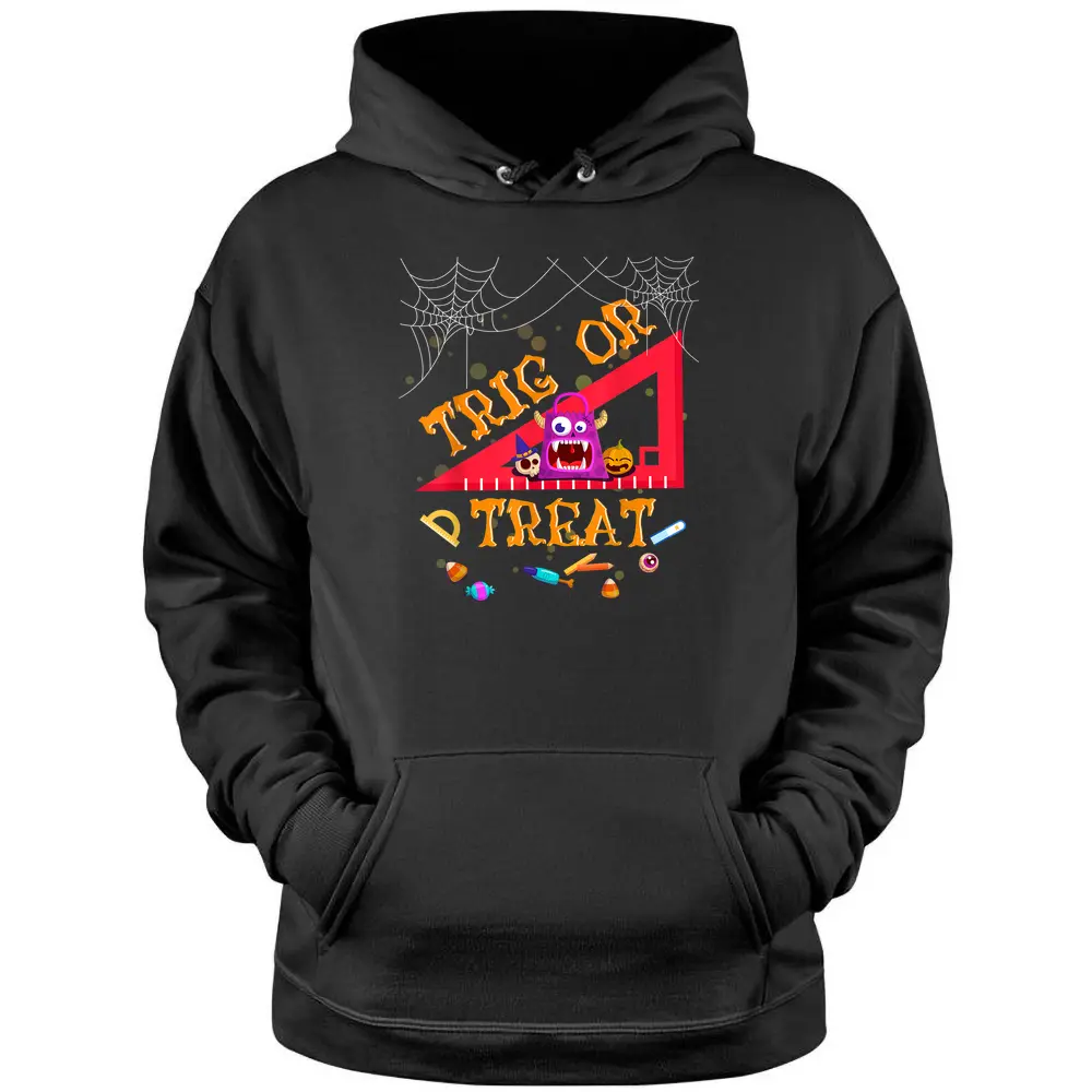 Halloween Math Teacher Trig Or Treat Student Teacher Gifts Pullover Hoodie