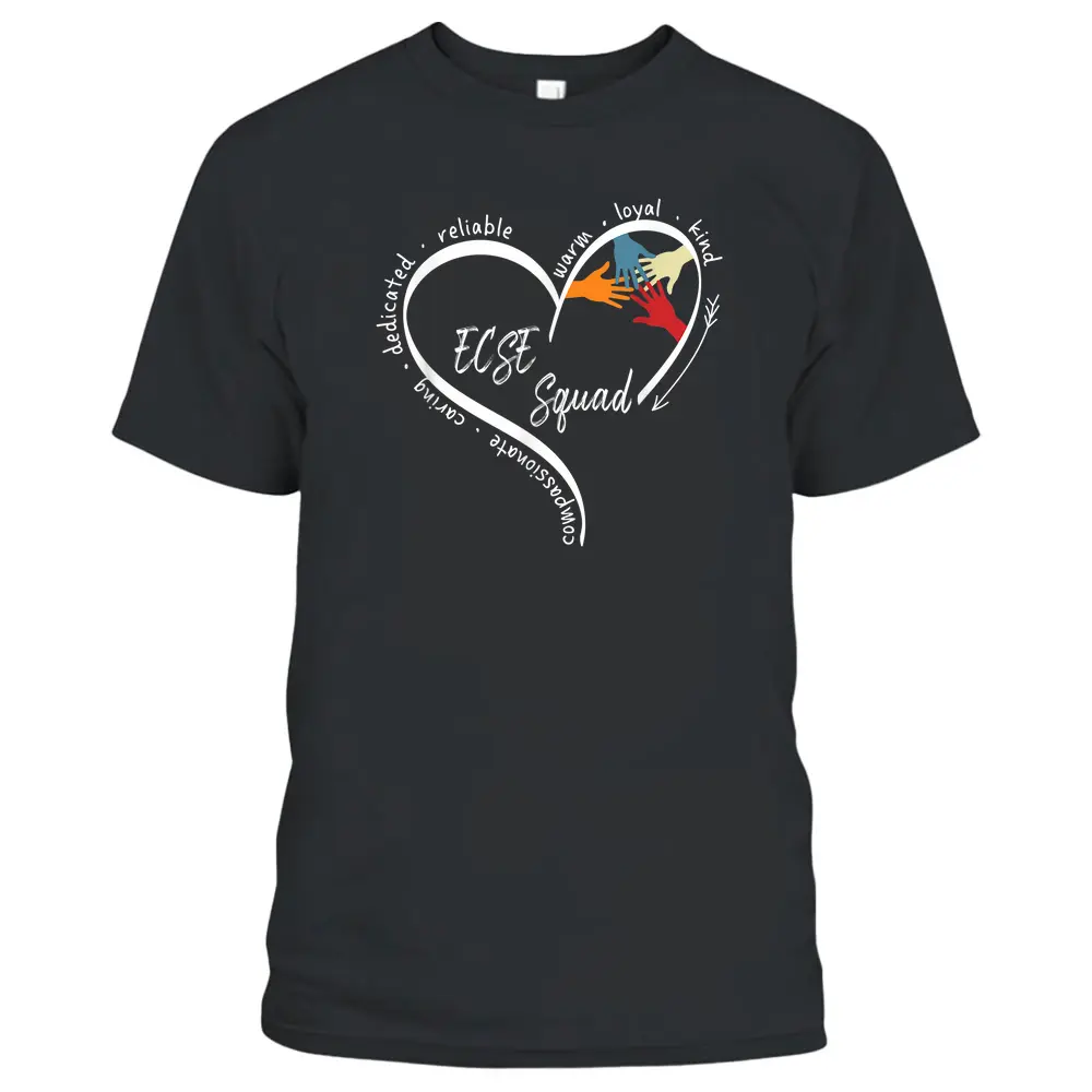 Heart Special Education ECSE Teacher Back To School T-Shirt