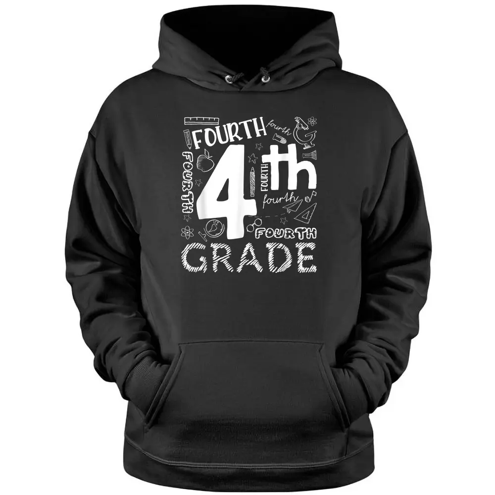 Hello 4th Grade Teacher Boys And Team Fourth Grade Girls Pullover Hoodie