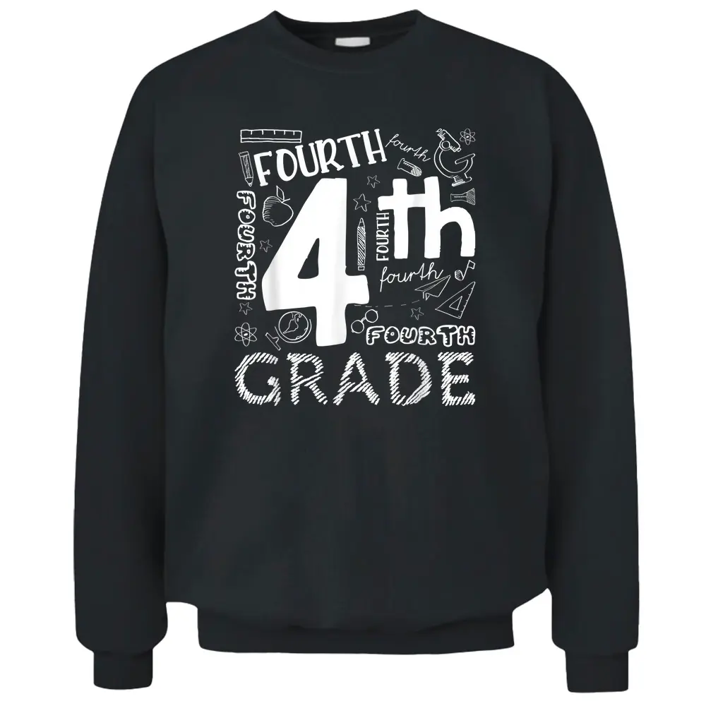 Hello 4th Grade Teacher Boys And Team Fourth Grade Girls Pullover Sweatshirt