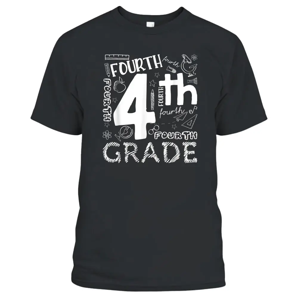 Hello 4th Grade Teacher Boys And Team Fourth Grade Girls T-Shirt