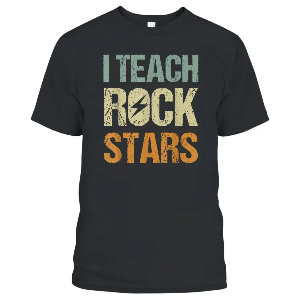 I Teach Rockstars  Funny Music Teacher Back To School T-Shirt