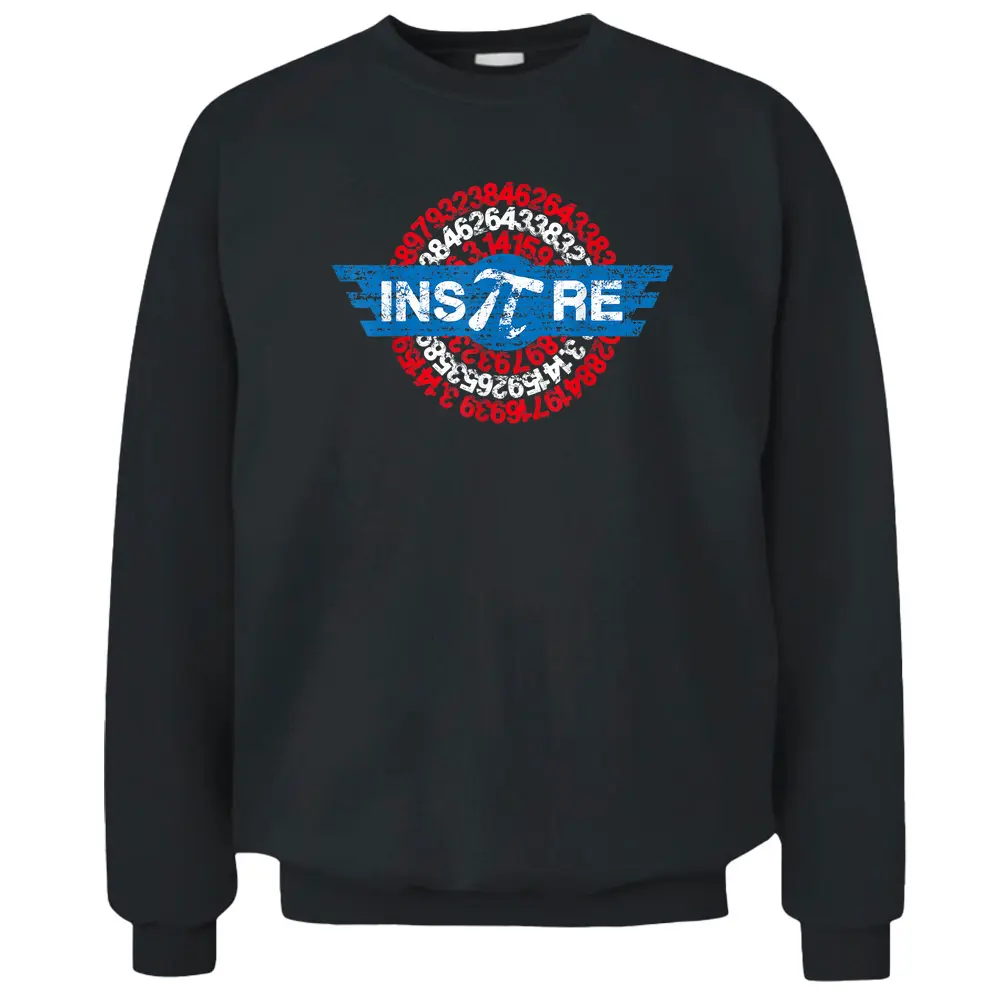 Inspire Math Superhero Pi Day Mathematics Teacher Nerd Geek Pullover Sweatshirt