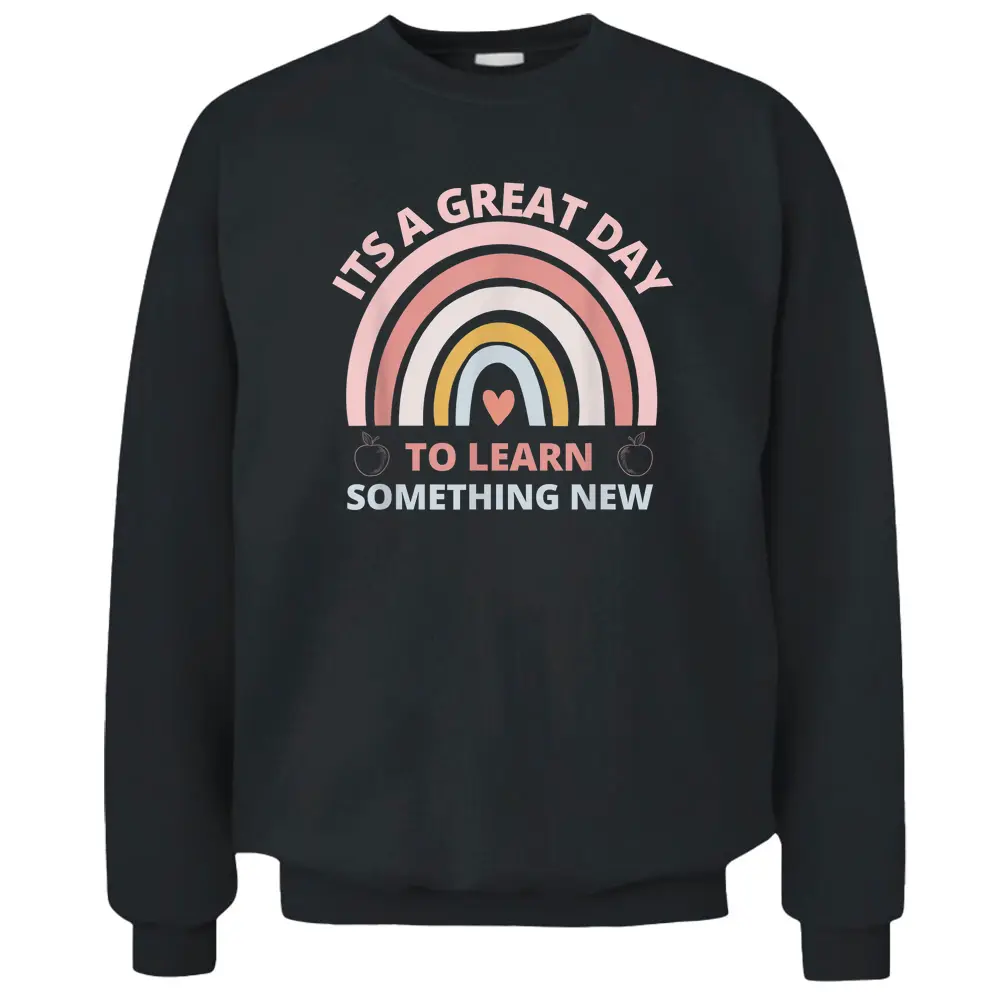 It's A Good Day To Learn Something New Groovy Teacher Pullover Sweatshirt