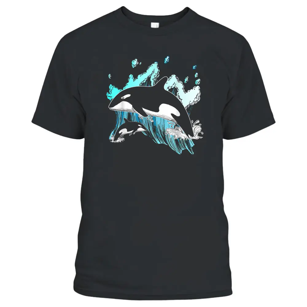 Killer Whale Ocean Lover Gift Idea Men Boys Kids Orca T-Shirt