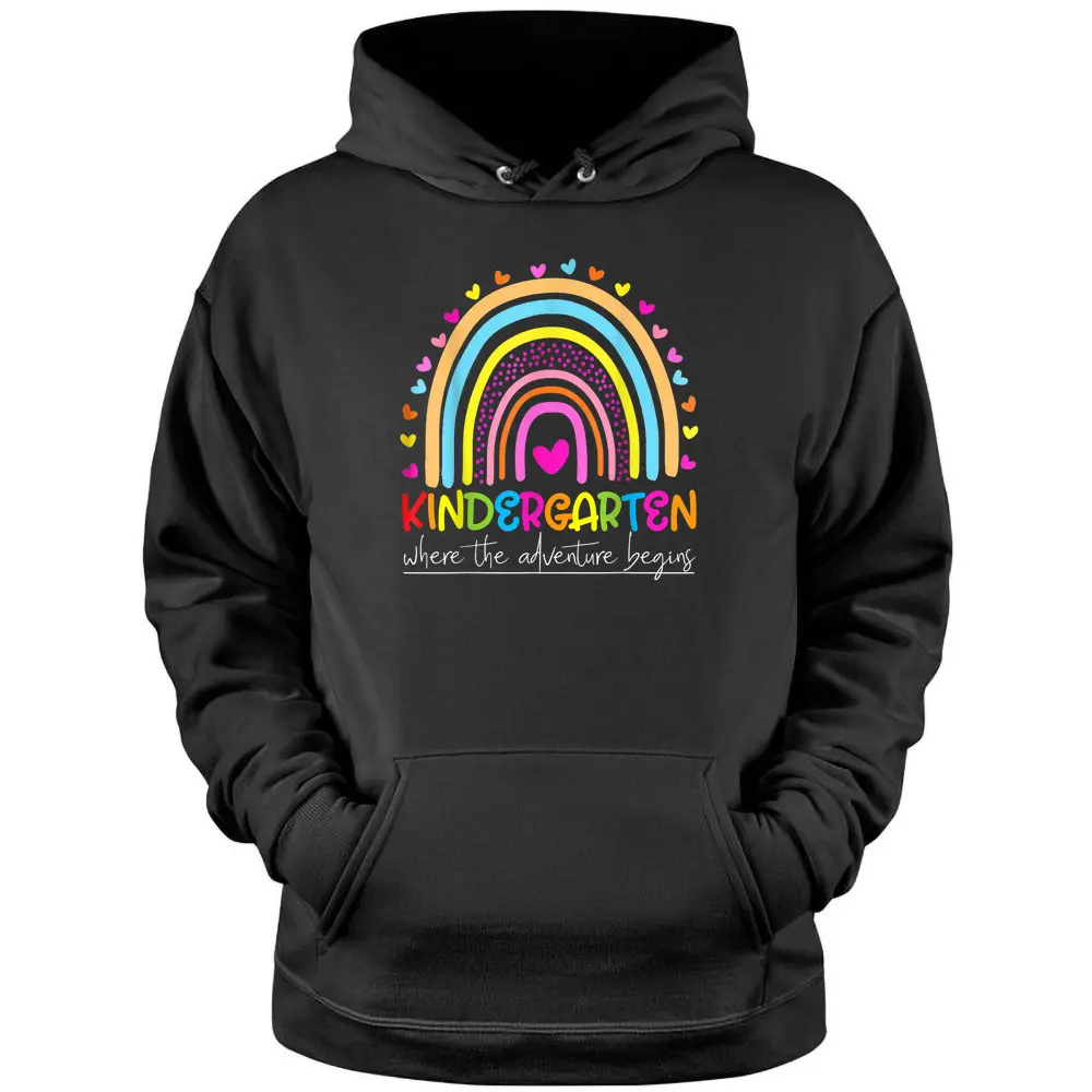 Kindergarten Rainbow Teacher Welcome Back To School Teacher Pullover Hoodie