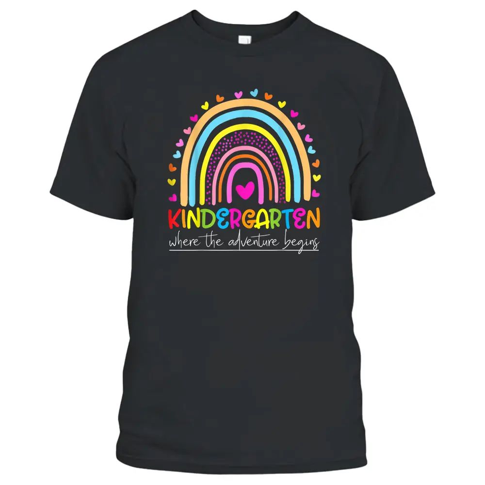 Kindergarten Rainbow Teacher Welcome Back To School Teacher T-Shirt