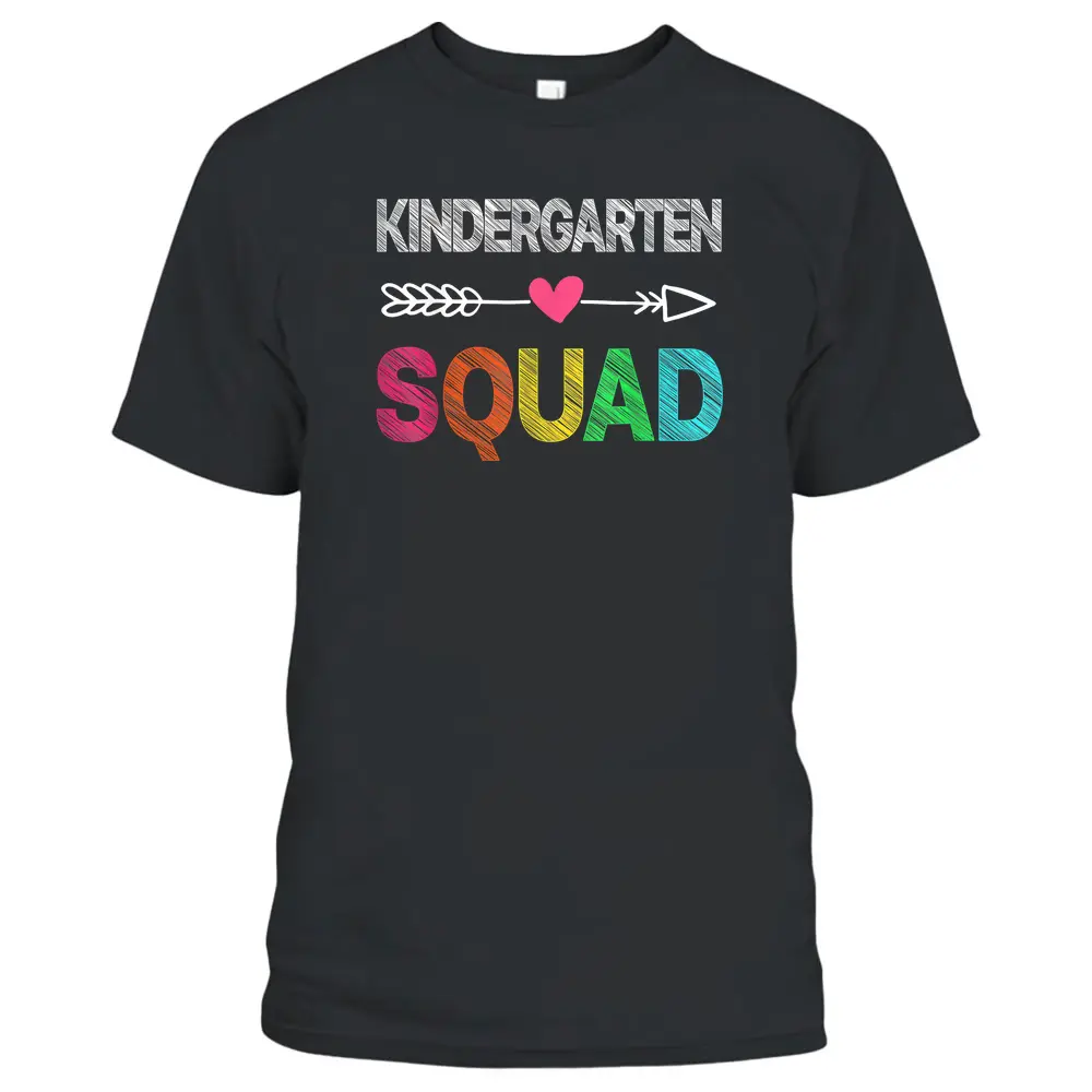 Kindergarten Squad First Day Of School Boys Girls Teacher T-Shirt