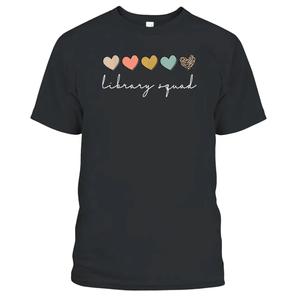 Library Squad Librarian Reading Teacher Student Book Lover T-Shirt