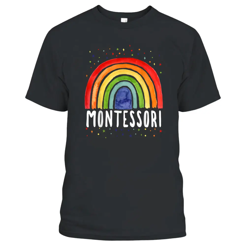 Montessori Rainbow For Montessori Teachers T-Shirt