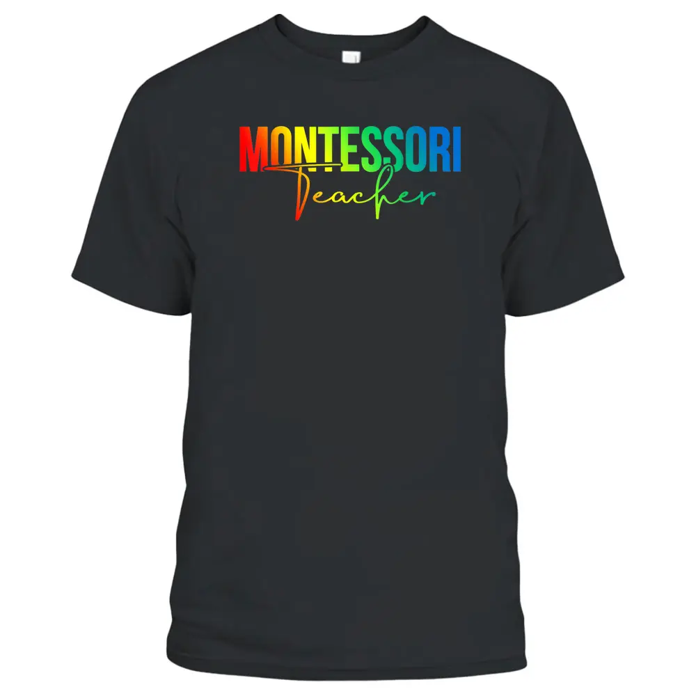 Montessori Squad Tie Dye For Montessori Teachers T-Shirt