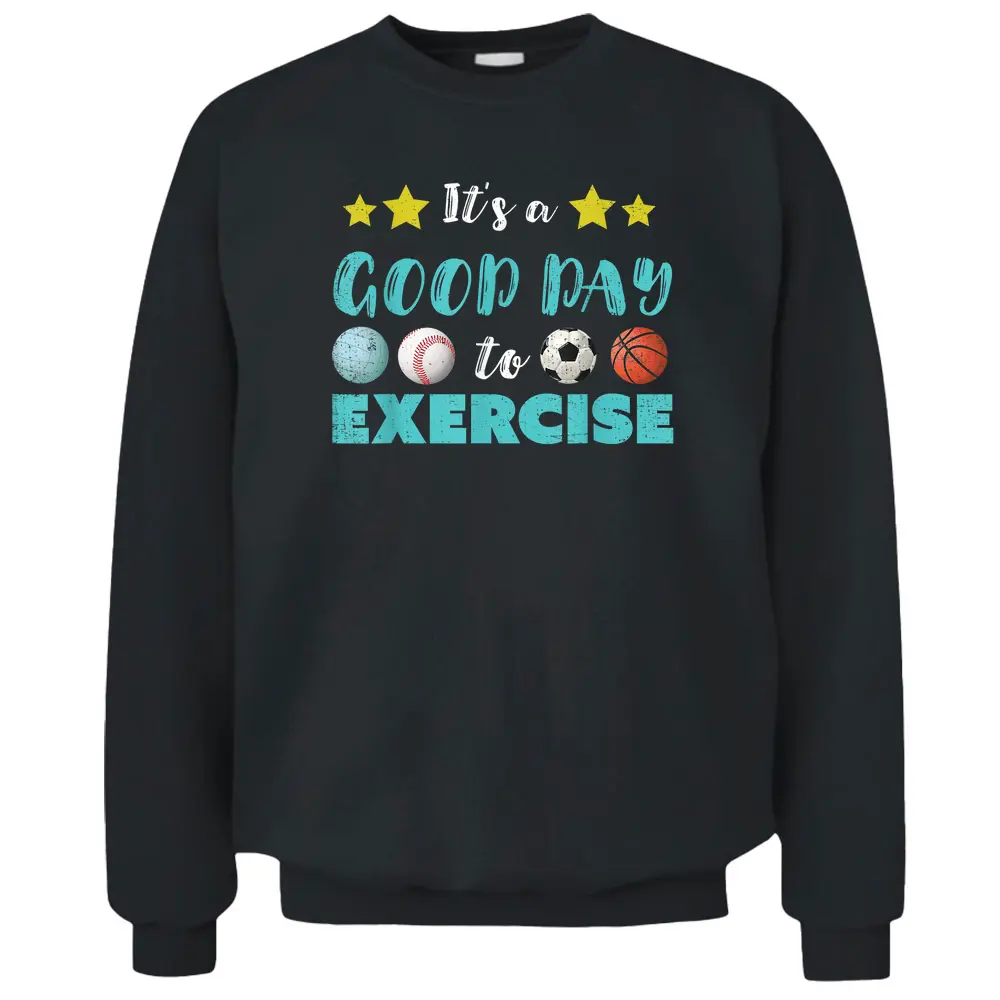 PE Teacher It's A Good Day To Exercise School P.E. Teacher Pullover Sweatshirt