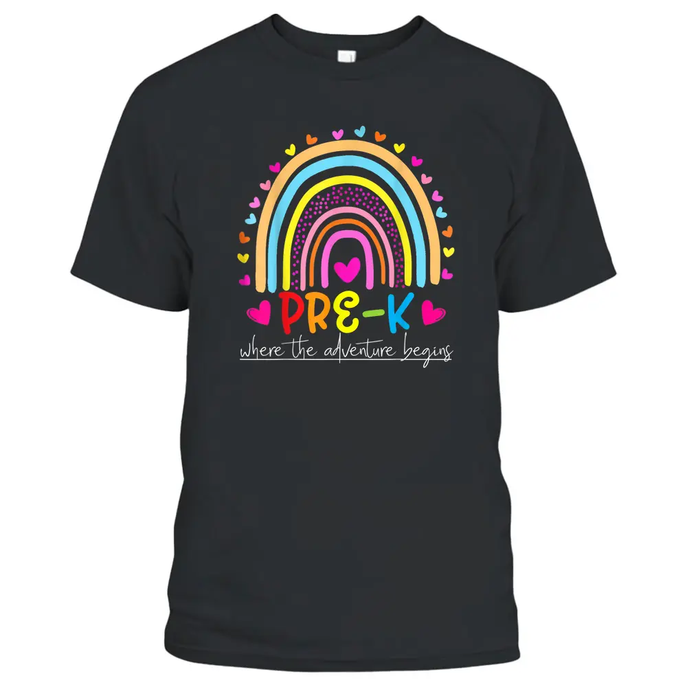 Pre-K Rainbow Teacher Team Pre-K Squad Girls Boys T-Shirt