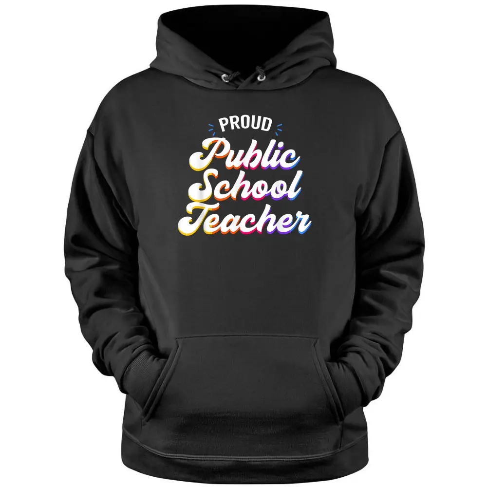 Proud Public School Teacher Job Profession Pullover Hoodie