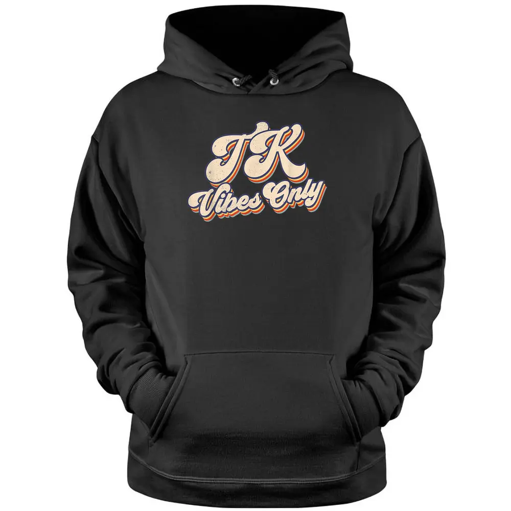 Retro Vintage TK Vibes Teacher Student Back To School Pullover Hoodie