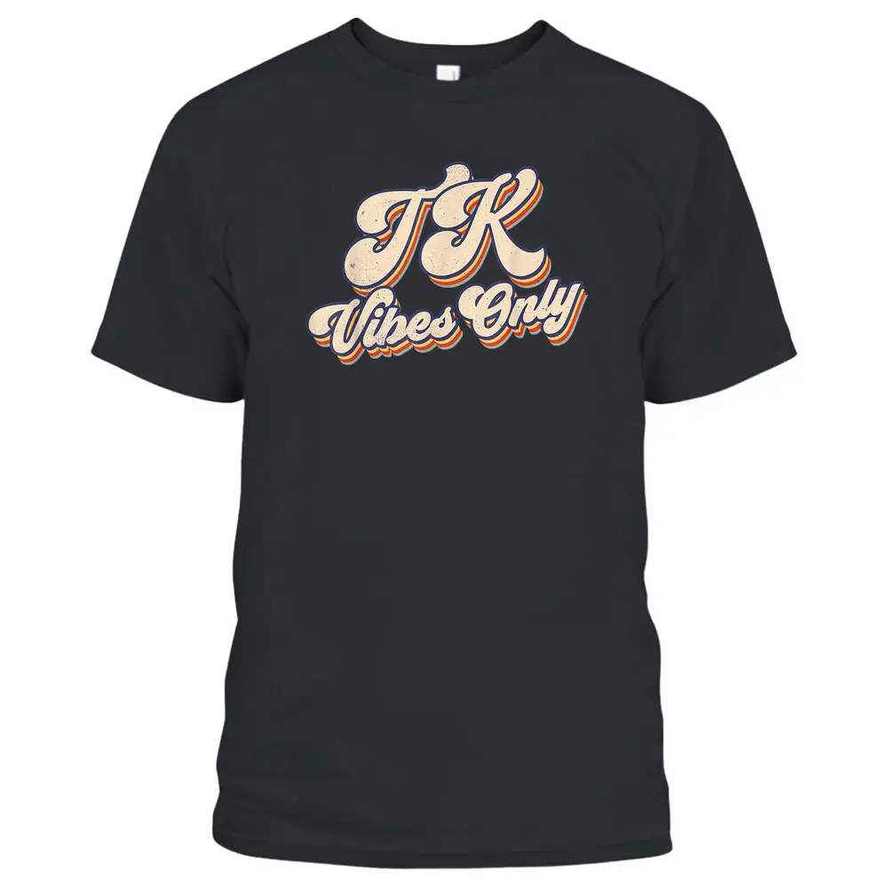 Retro Vintage TK Vibes Teacher Student Back To School T-Shirt