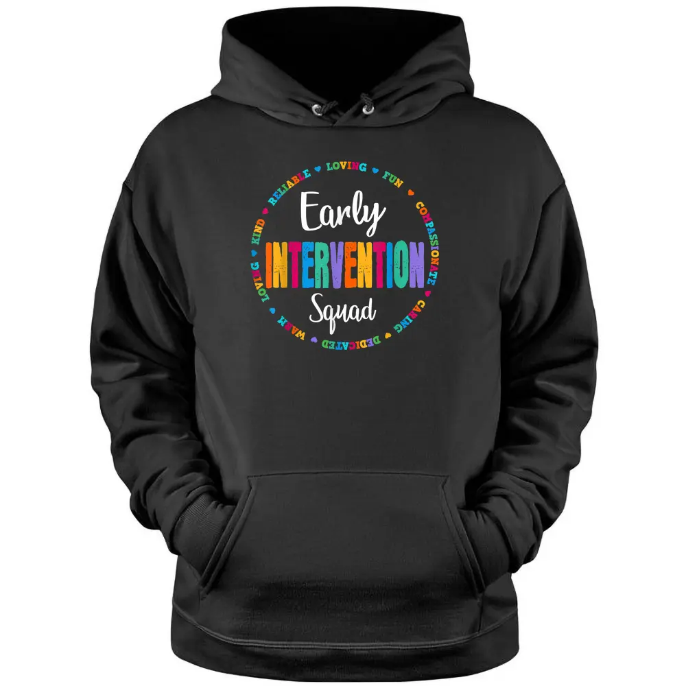 RTI Team T Response Early Intervention SQUAD Teacher School Pullover Hoodie