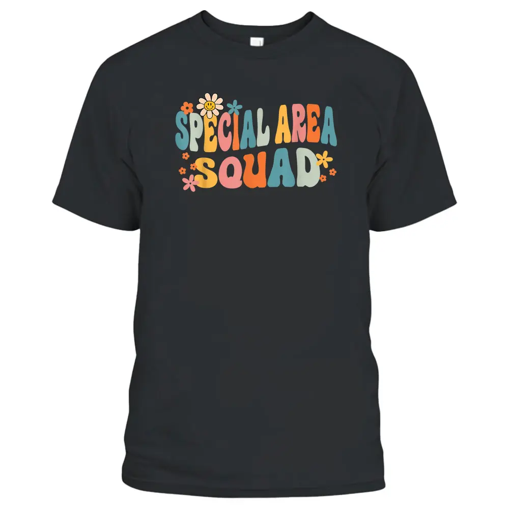 Special Area Squad Groovy Teacher Student T-Shirt