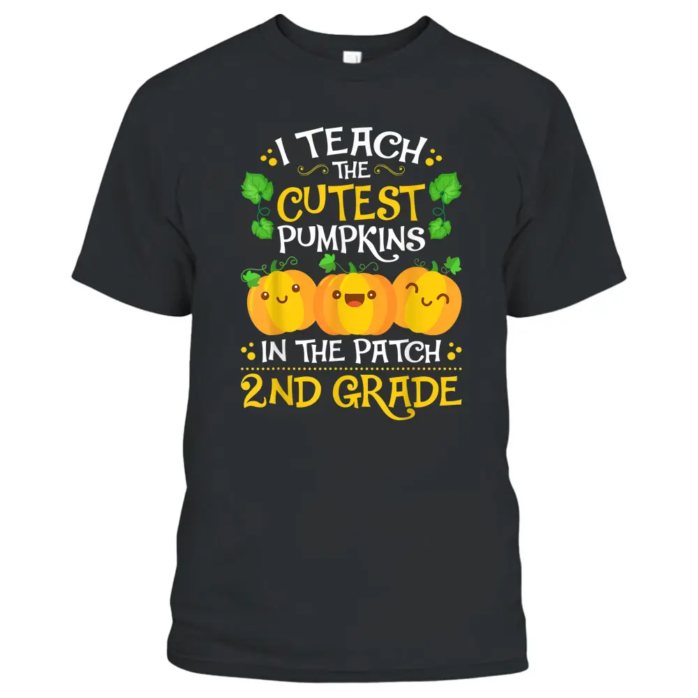 Teacher Halloween 2ND Grade - Second Grade Cutest Pumpkins T-Shirt