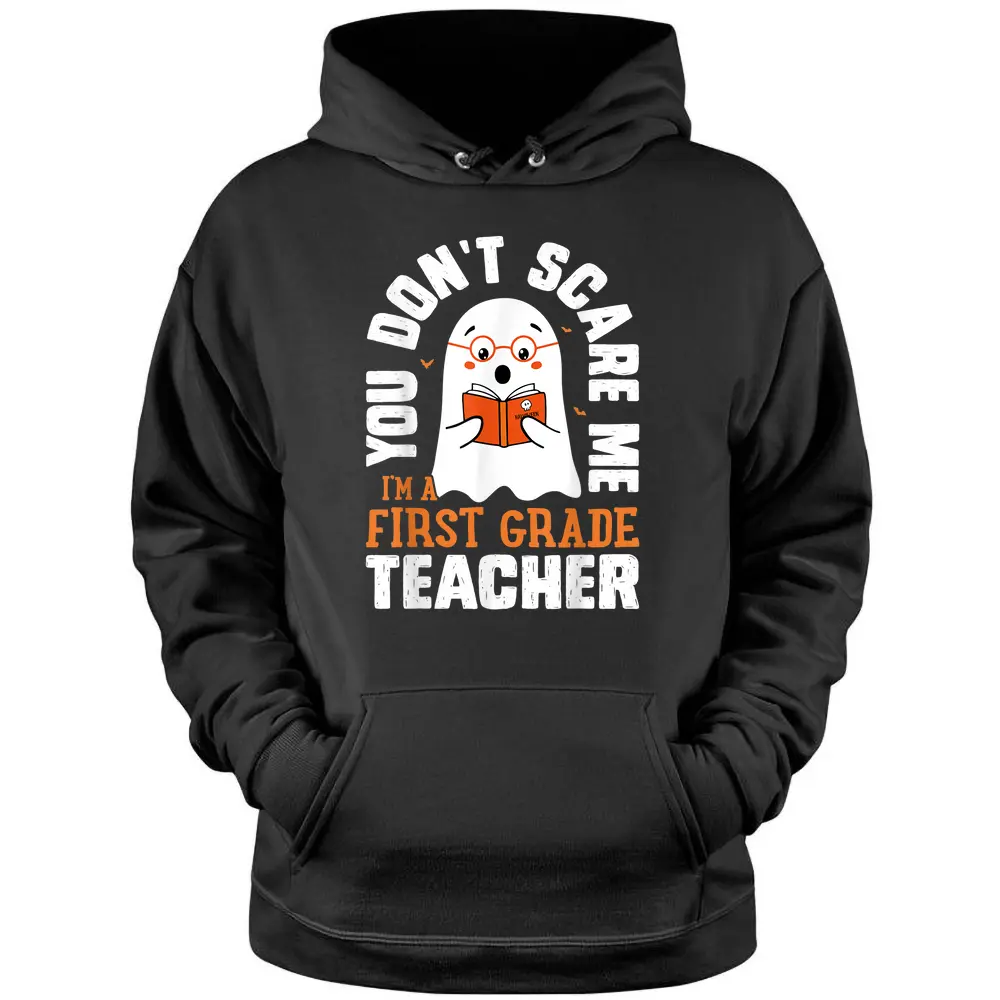 Teacher Halloween Costume Funny Teacher Student First Grade Pullover Hoodie