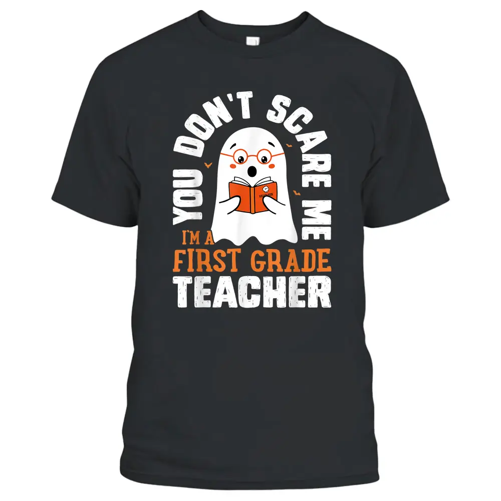 Teacher Halloween Costume Funny Teacher Student First Grade T-Shirt