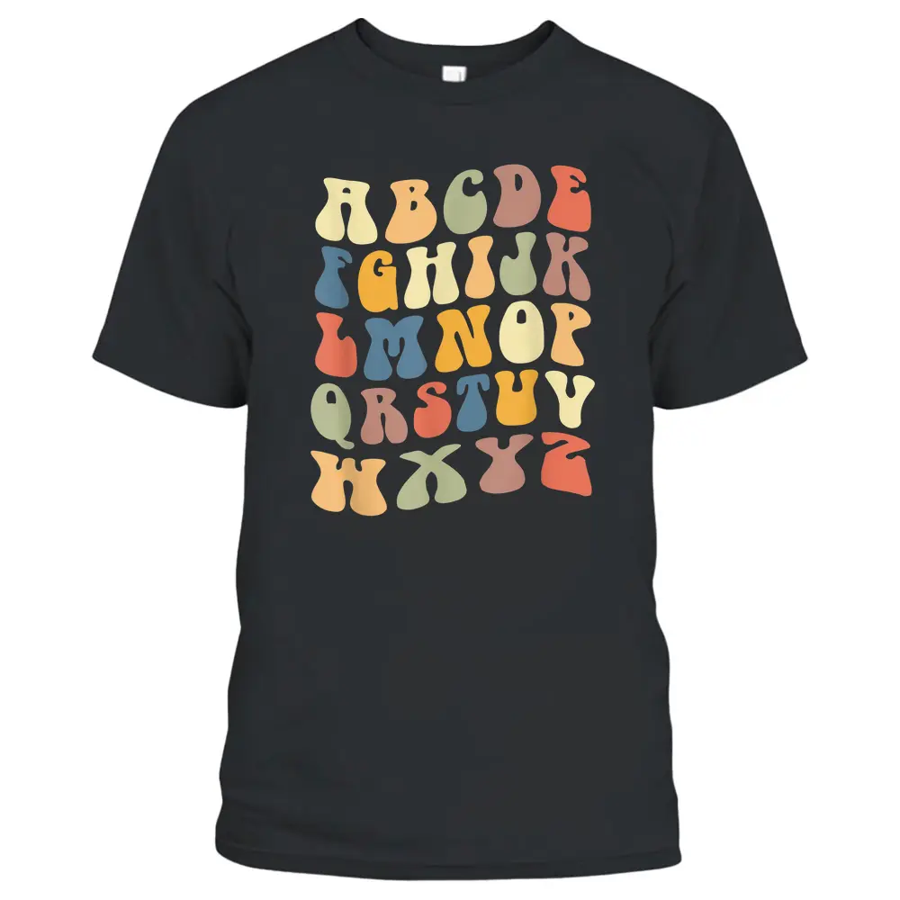 Teacher School Alphabet Vintage Retro T-Shirt