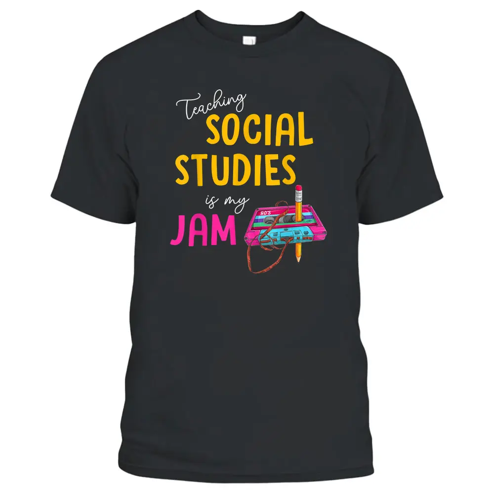 Teaching Social Studies Is My Jam Back To School Teacher Kid T-Shirt